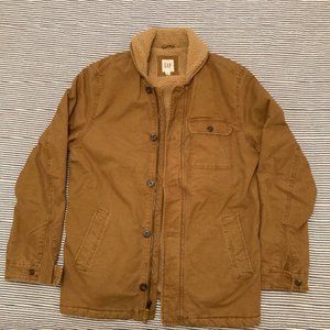 Vintage GAP cotton/sherpa men's coat Large Tall